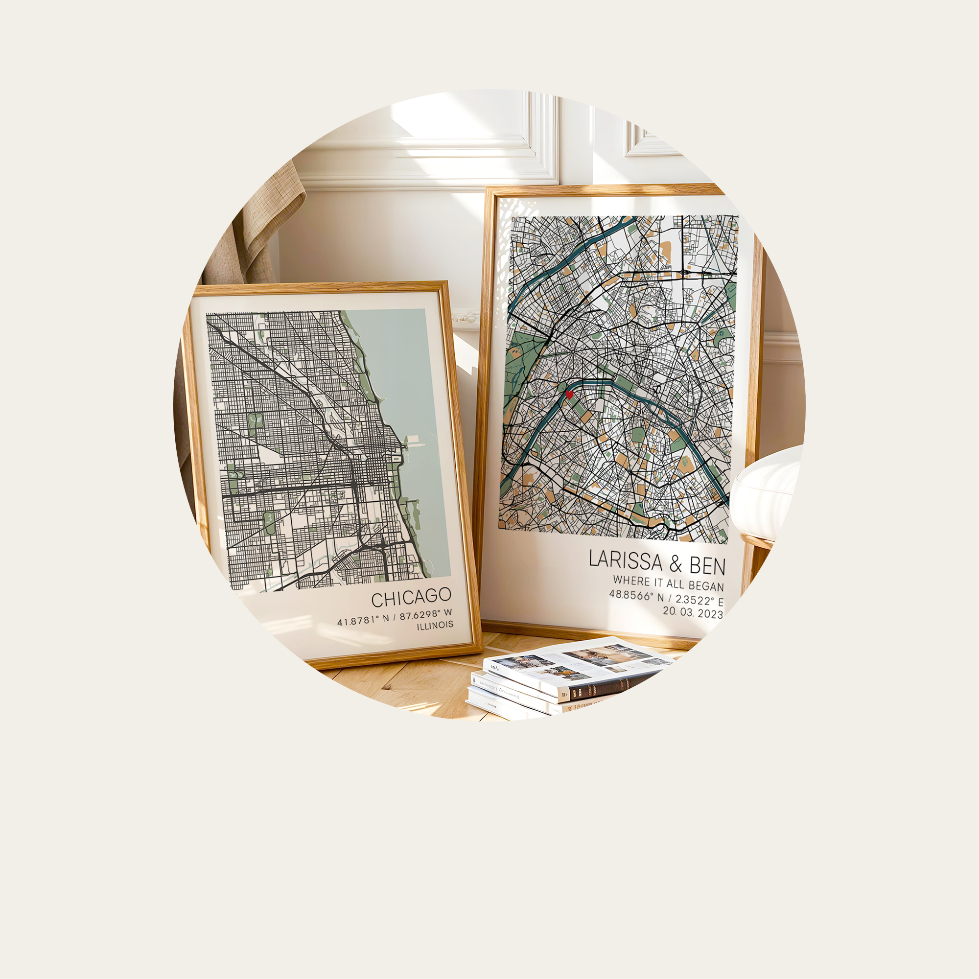 last minute anniversary gifts map print with custom text