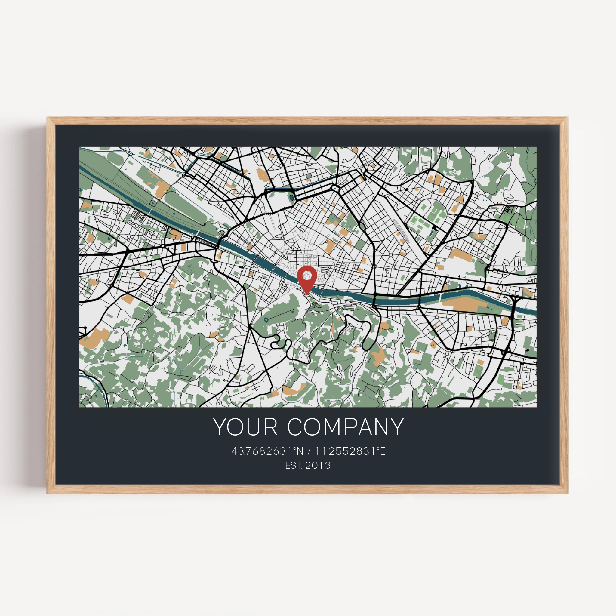 Business anniversary wall art highlighting the company journey and growth