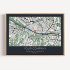 Business anniversary wall art highlighting the company journey and growth