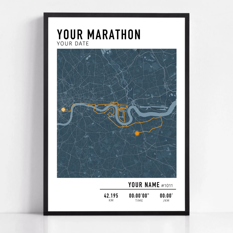 Benutzerdefinierter Marathon- oder beliebiger Laufdruck