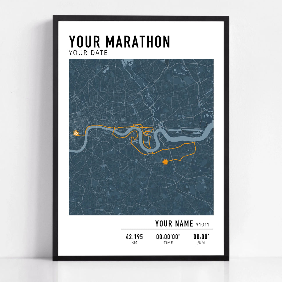 Maratón personalizado o cualquier impresión de carrera