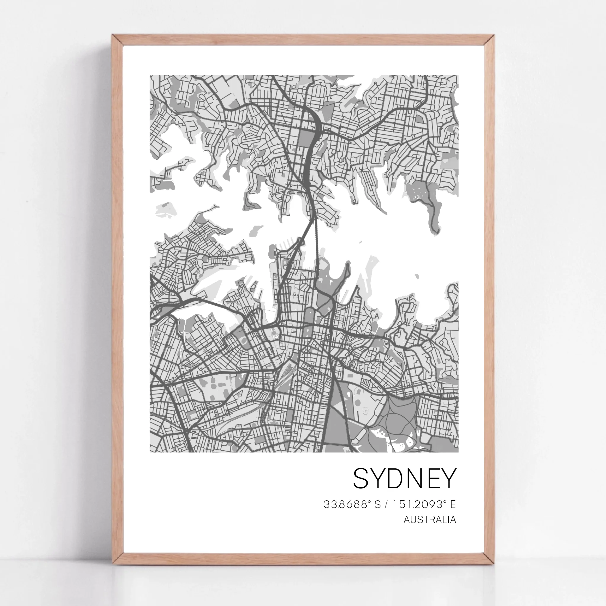 Impresión de mapa de ciudad personalizado