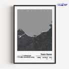 Official Edinburgh Marathon Relay commemorative print in grey, featuring the official event branding and a custom map of the relay route for a timeless team keepsake.