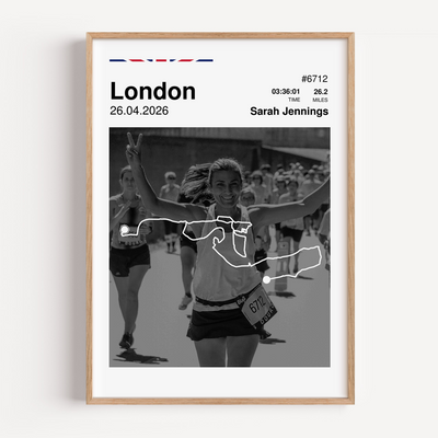 London Marathon Custom Print - With Photo