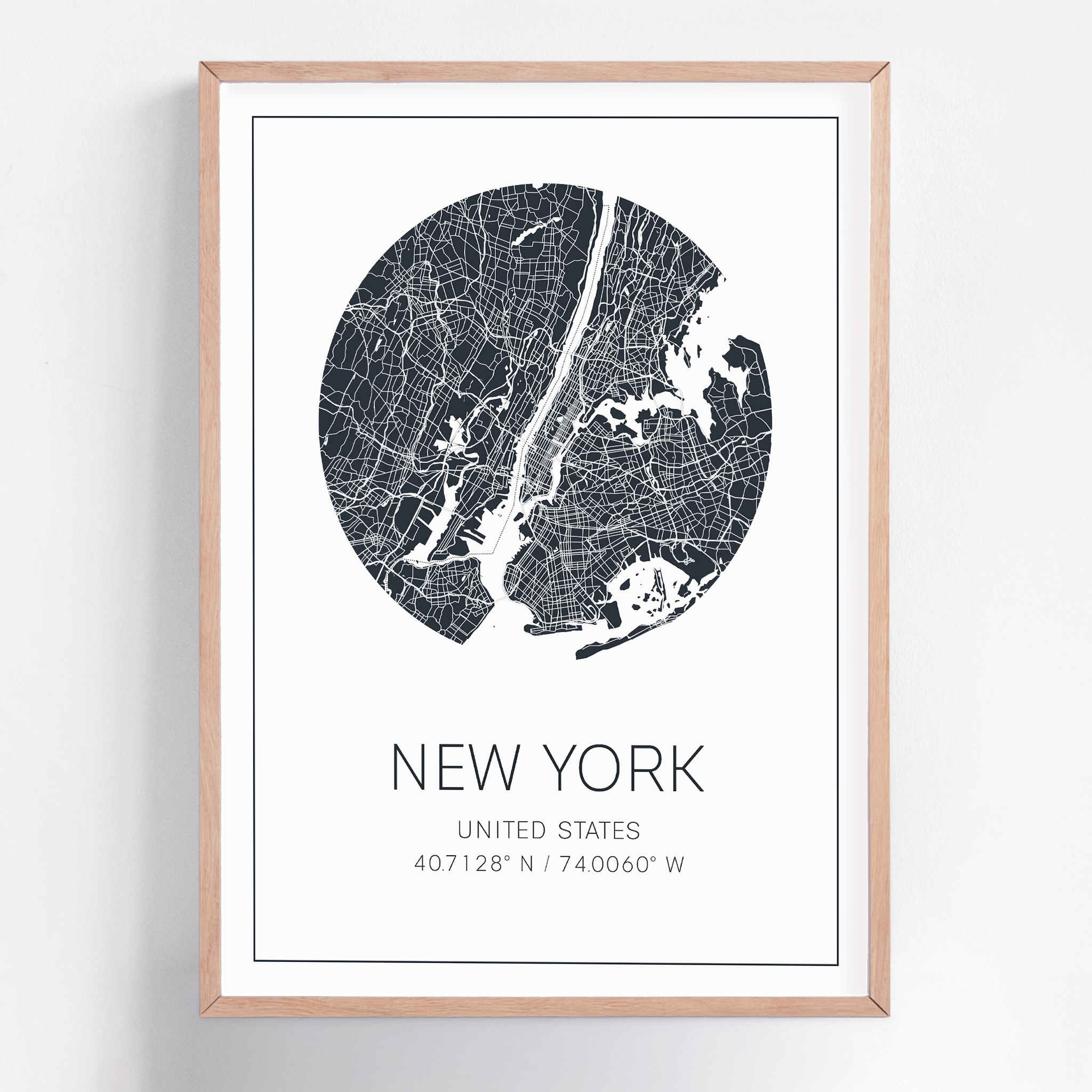 Custom city map print of any destination, framed wall art featuring personalized street layouts and location details—ideal for commemorating special places.