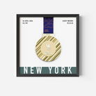 Medal display frame for any marathon event custom and unique to the participant with name, distance and time