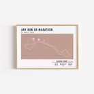 paris marathon route custom gift