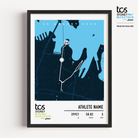 Official Sydney Mini Marathon 2026 custom dark commemorative print featuring the race course map, event branding, personalised bib number, finish time and participant name.