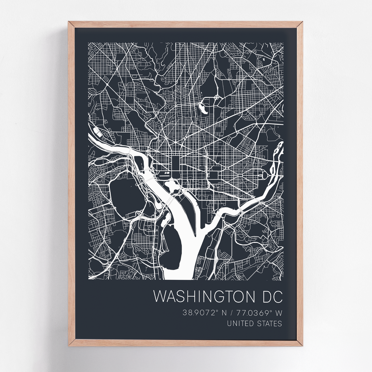 Custom city map print of any destination, framed wall art featuring personalized street layouts and location details—ideal for commemorating special places.