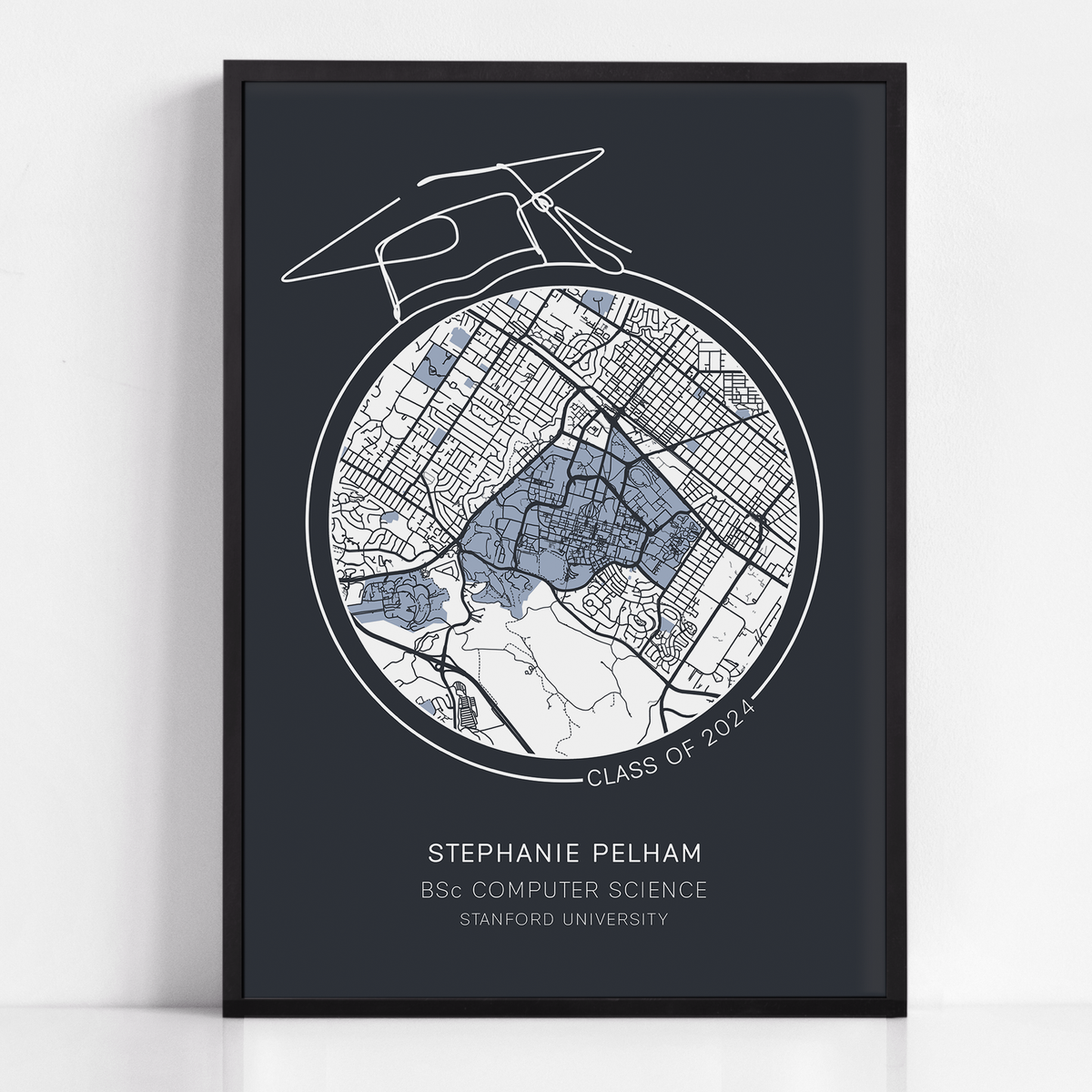Graduates Maps Graduation Map Gift | Mark Your Moment