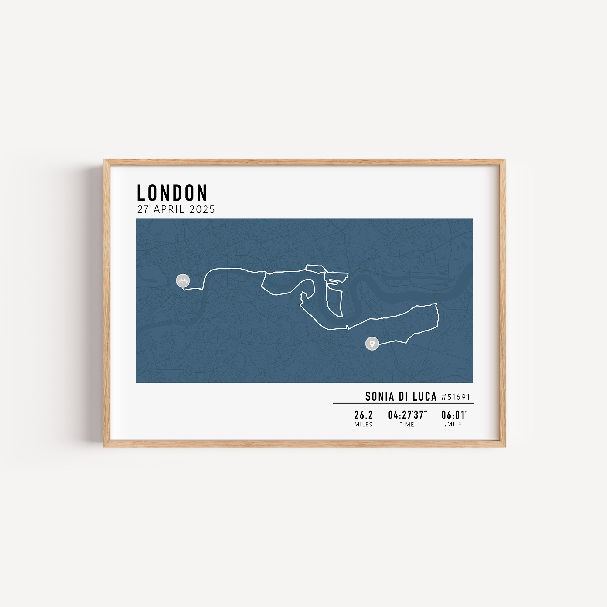 london marathon poster 2025