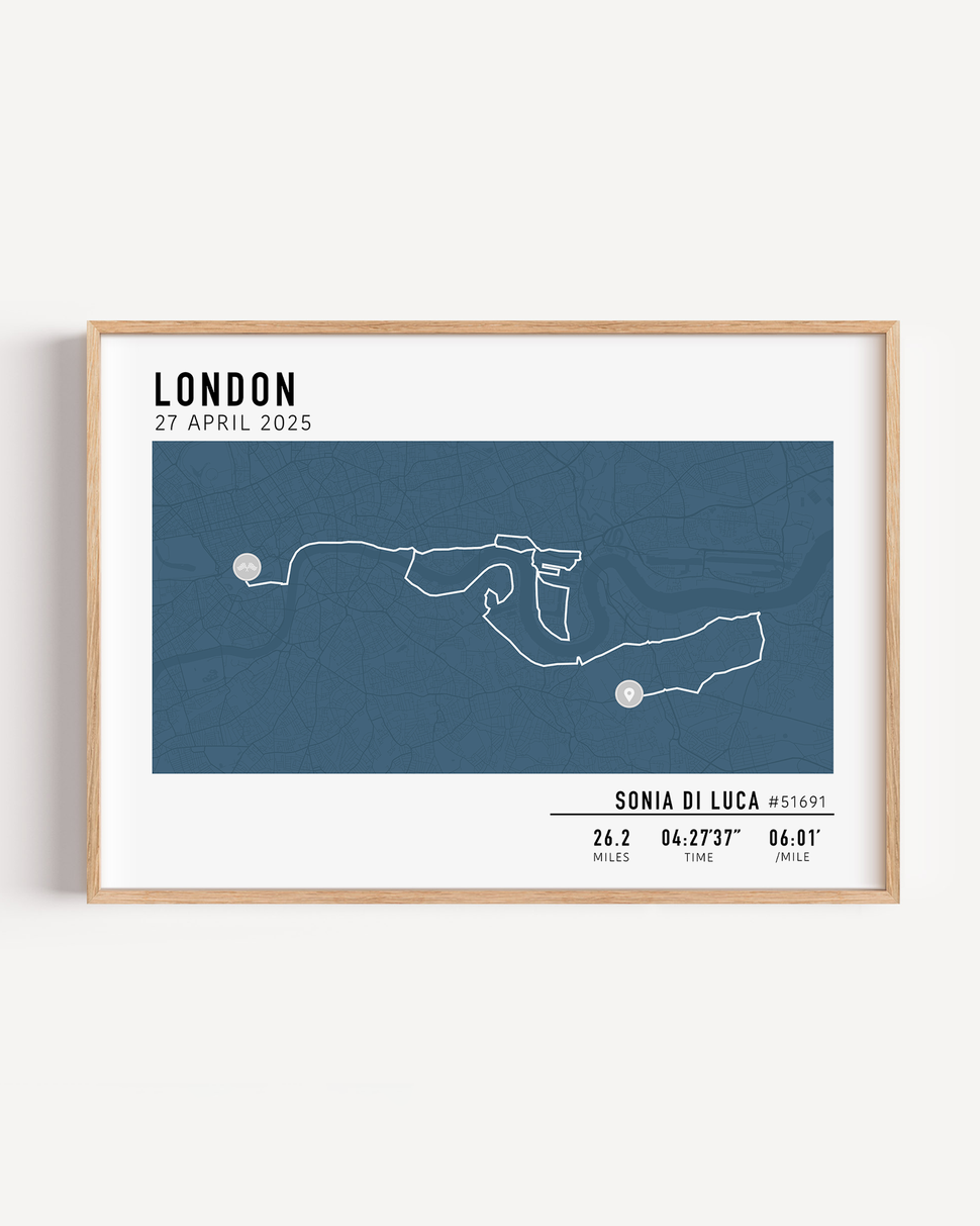 london marathon poster 2025