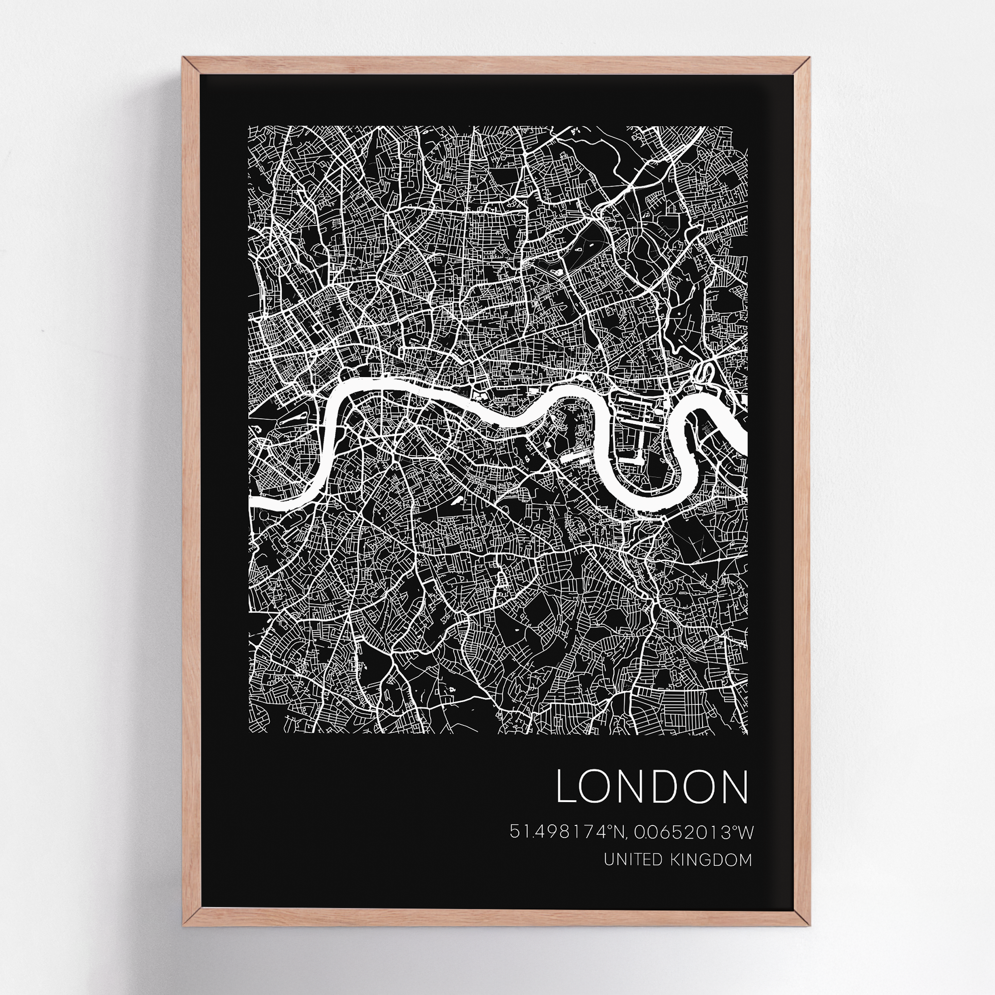 Custom city map print of any destination, framed wall art featuring personalized street layouts and location details—ideal for commemorating special places.