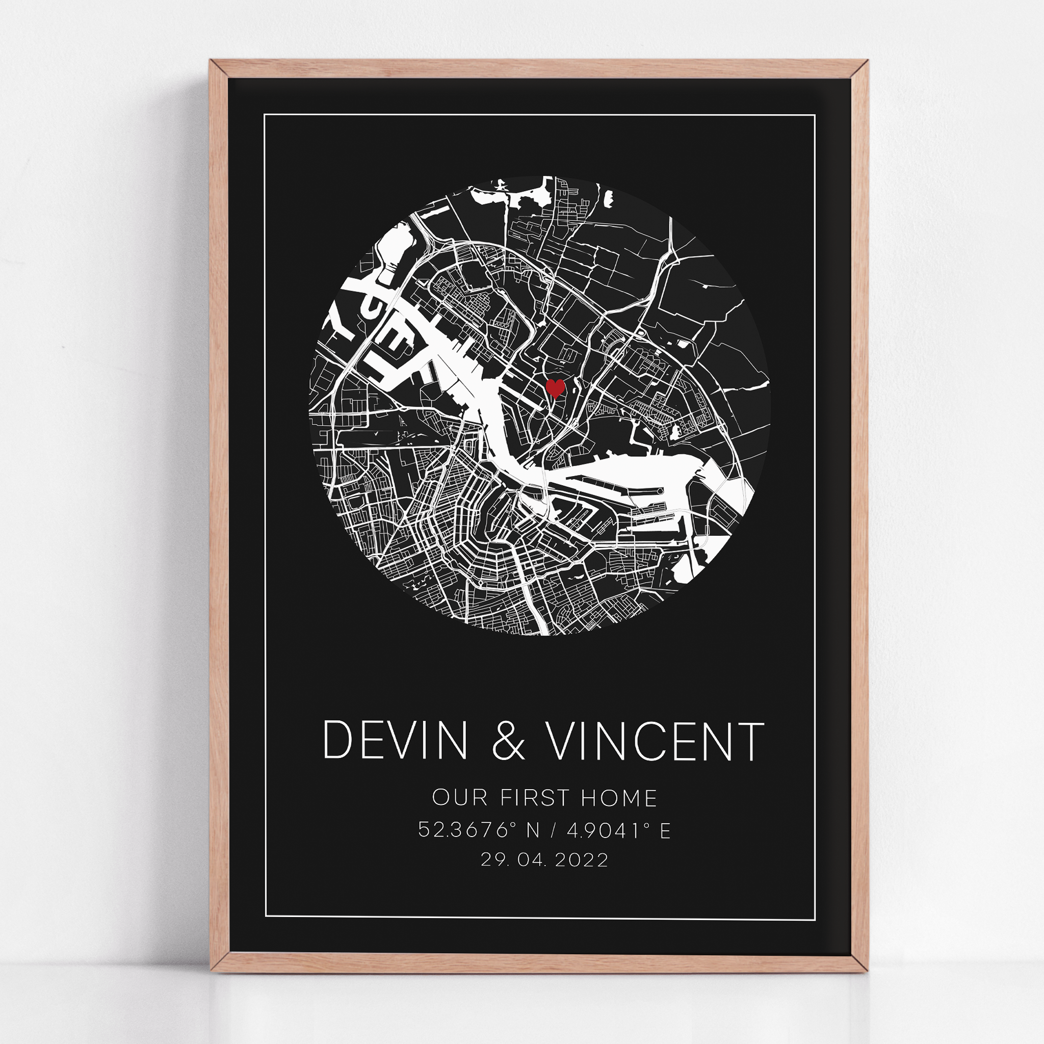 New Homeowner gift for first home, home sweet home map print 