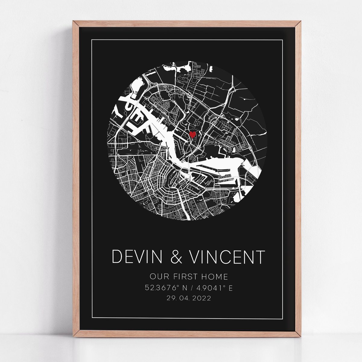 New Homeowner gift for first home, home sweet home map print 