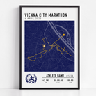 Vienna City Marathon 2025 Official Print MYM Mark Your Moment VCM print framed official poster Commemorative print