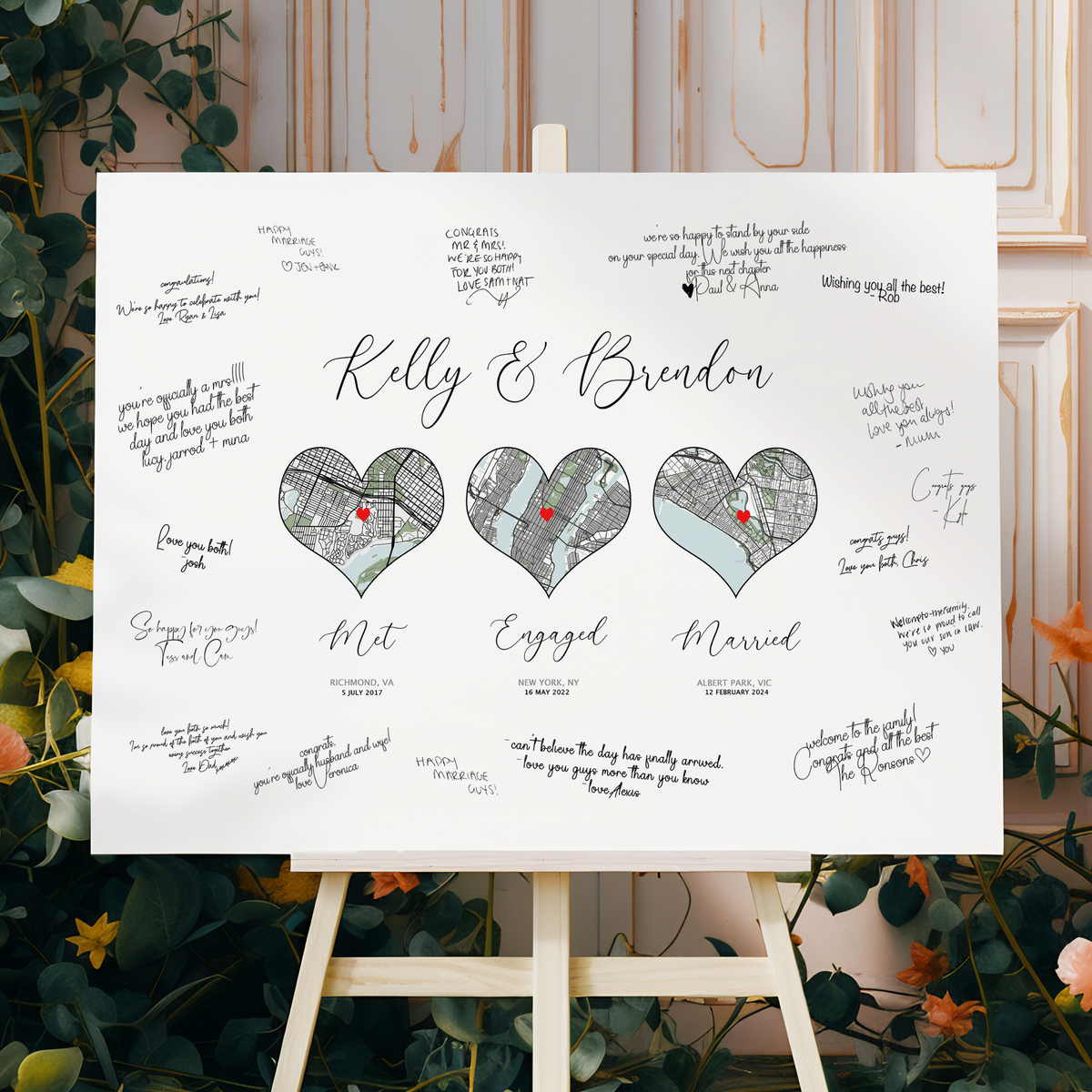custom wedding guestbook