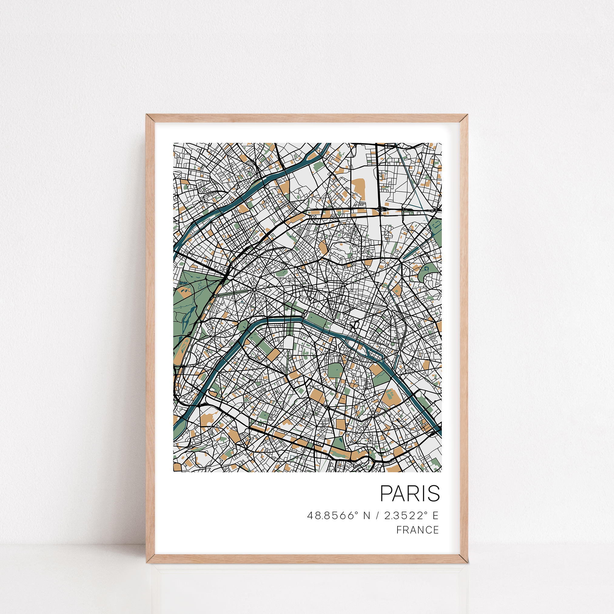 paris map print