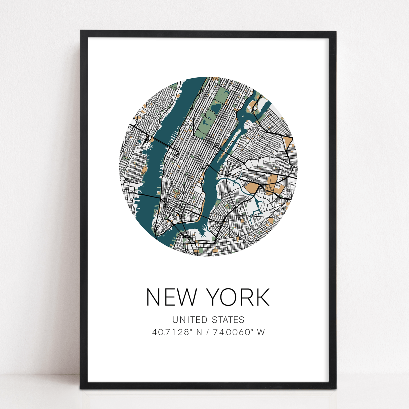 new york map print