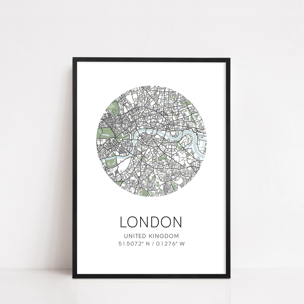 london map print