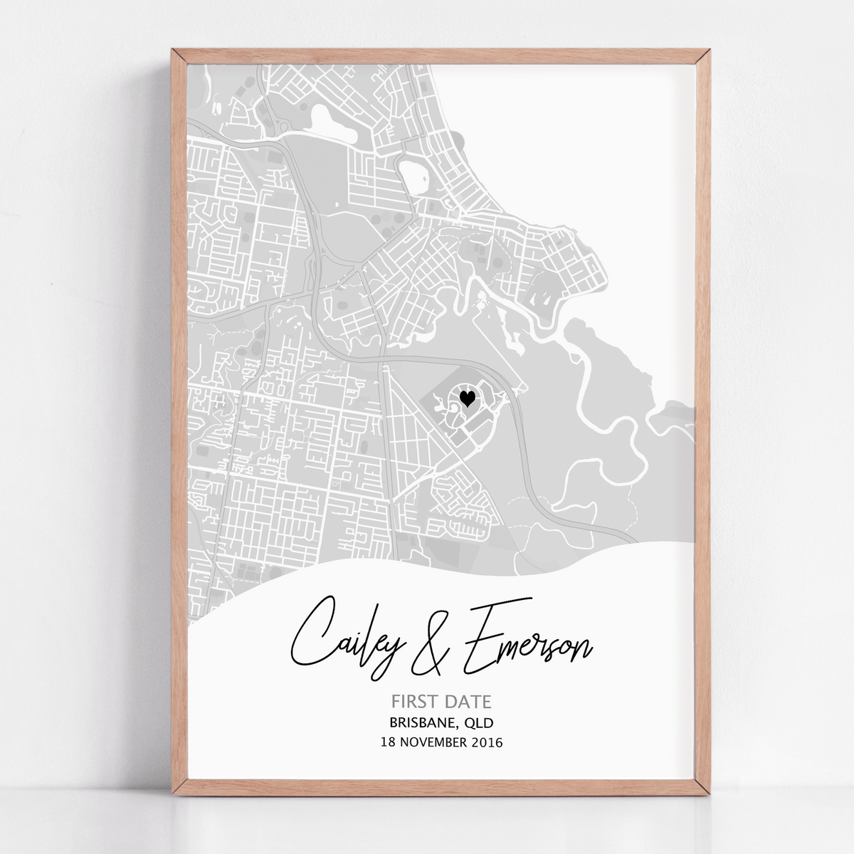first date gift custom frame