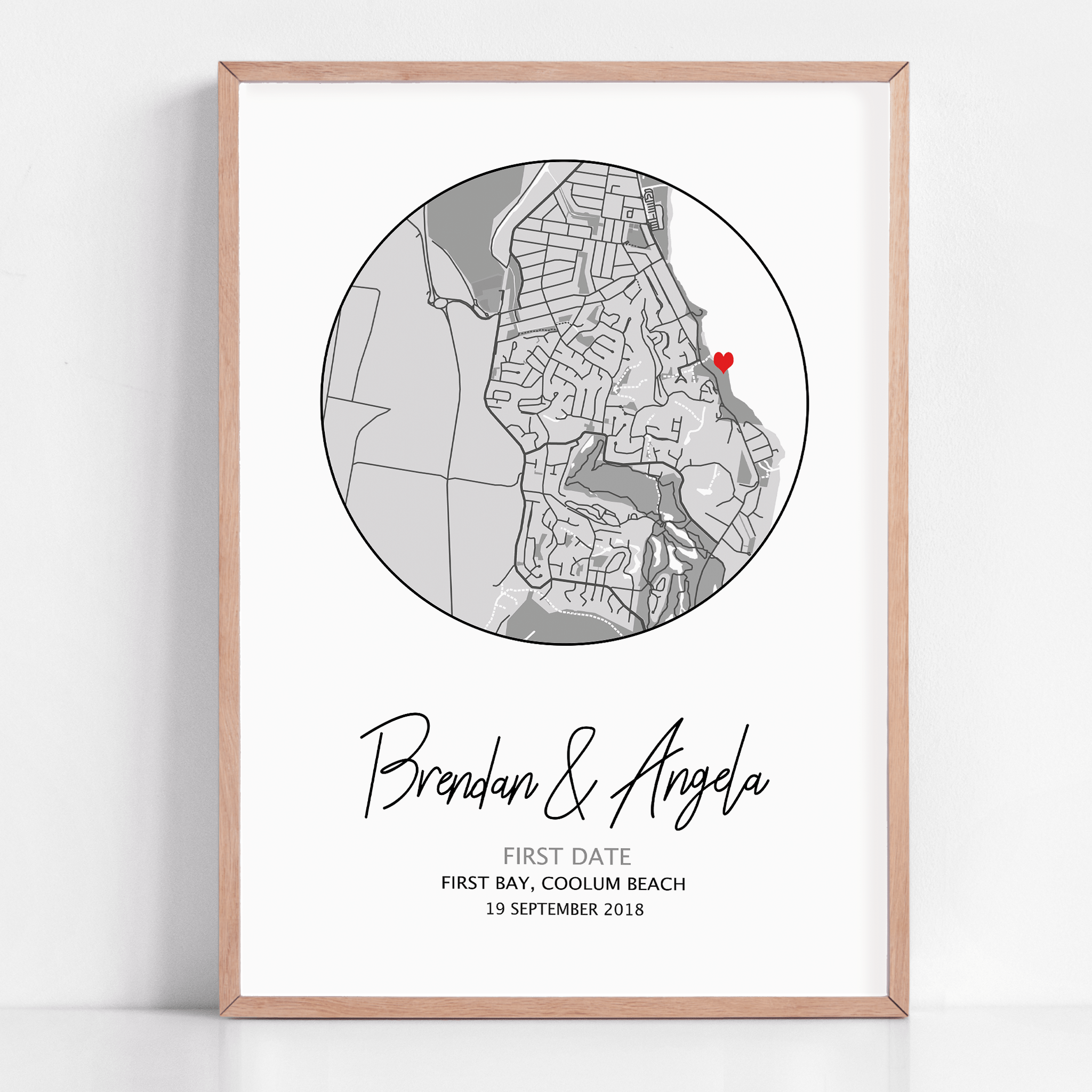 first met gift custom map