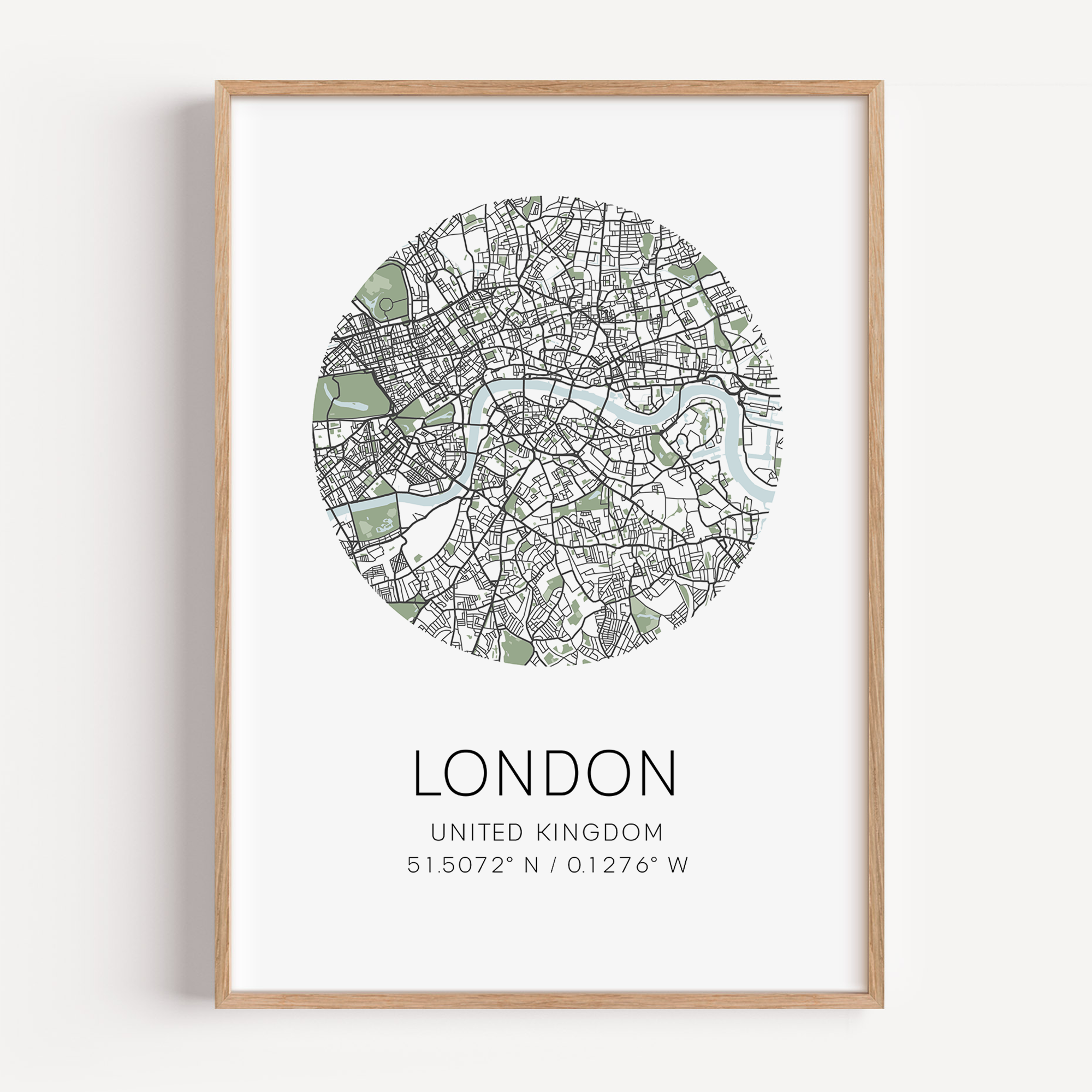 london city map print
