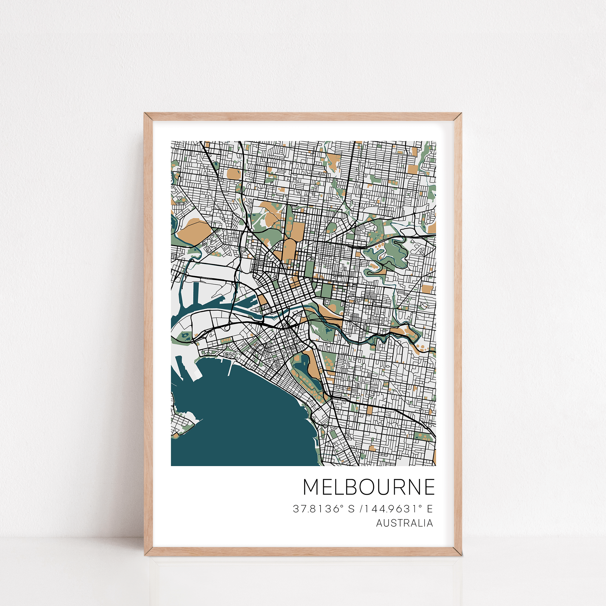 Melbourne city map
