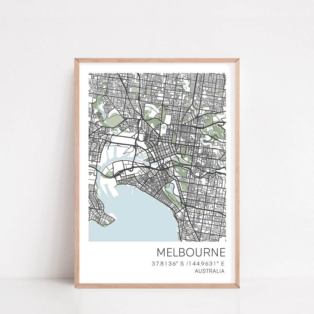 Melbourne city map