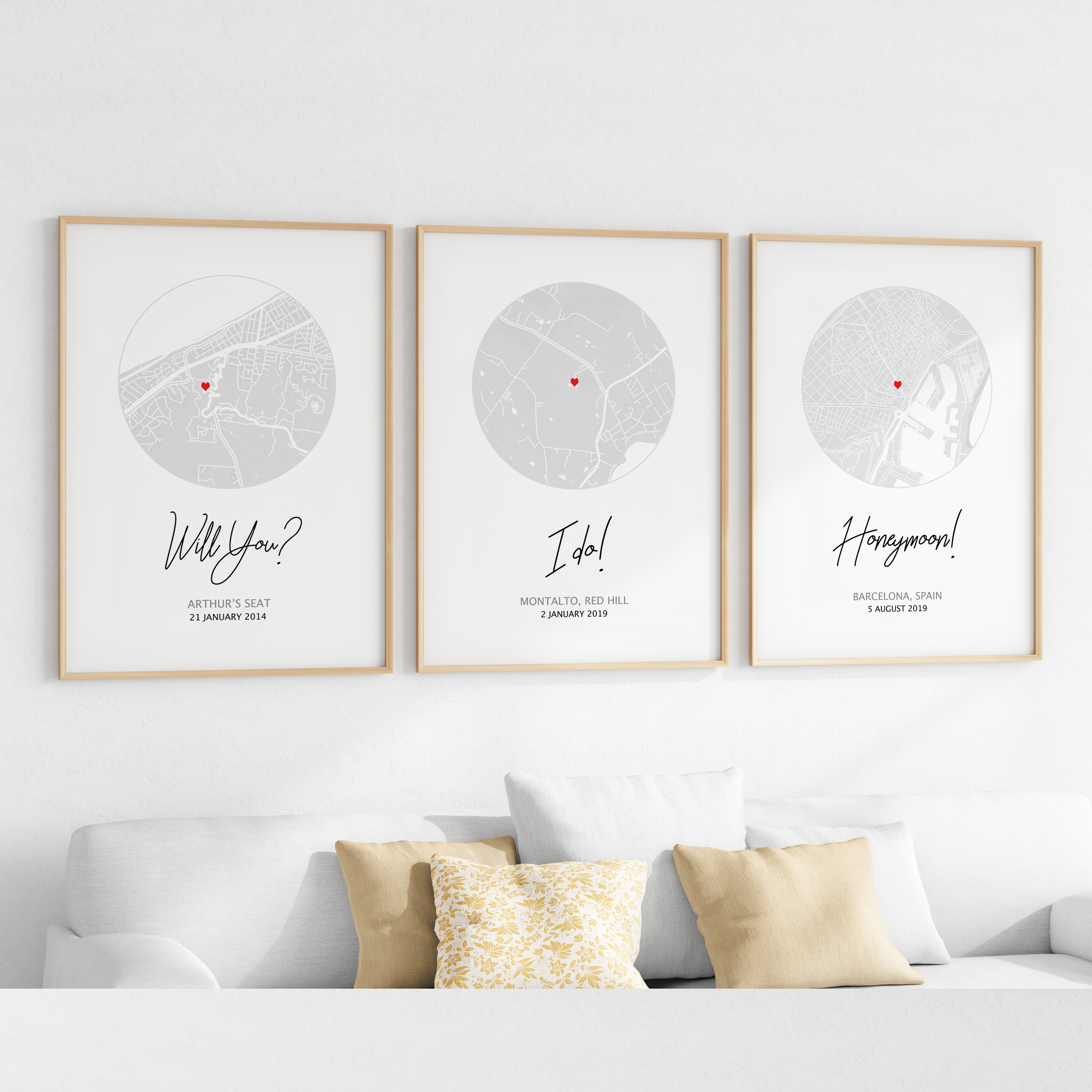 hello will you i do framed artwork of custom map prints