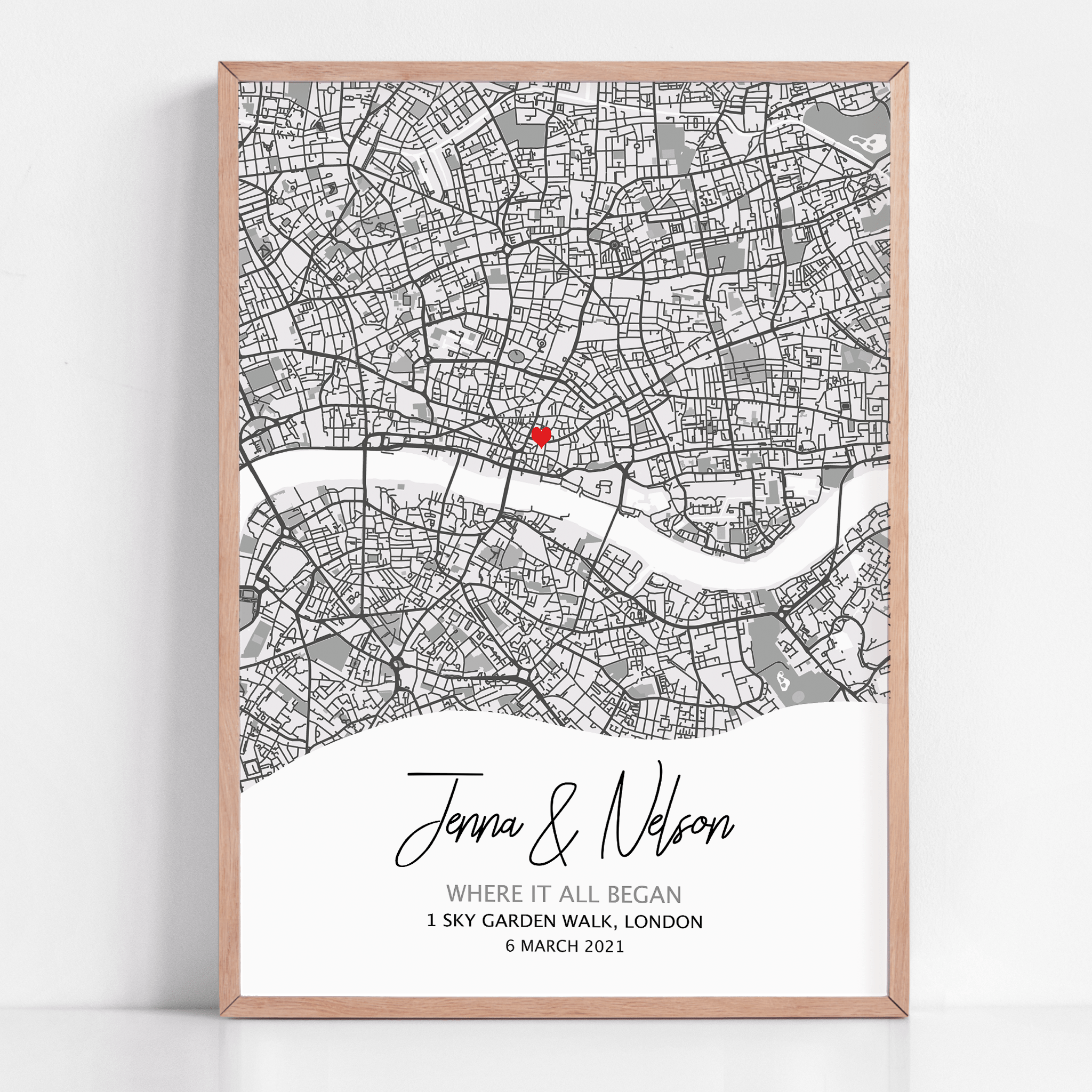 Where it All Began - Personalized Map Keepsake Plaque