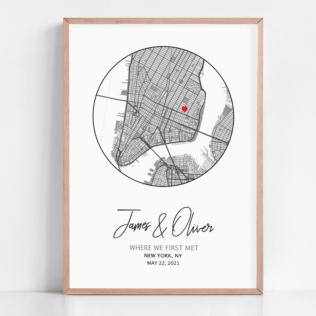 where we met custom gift
