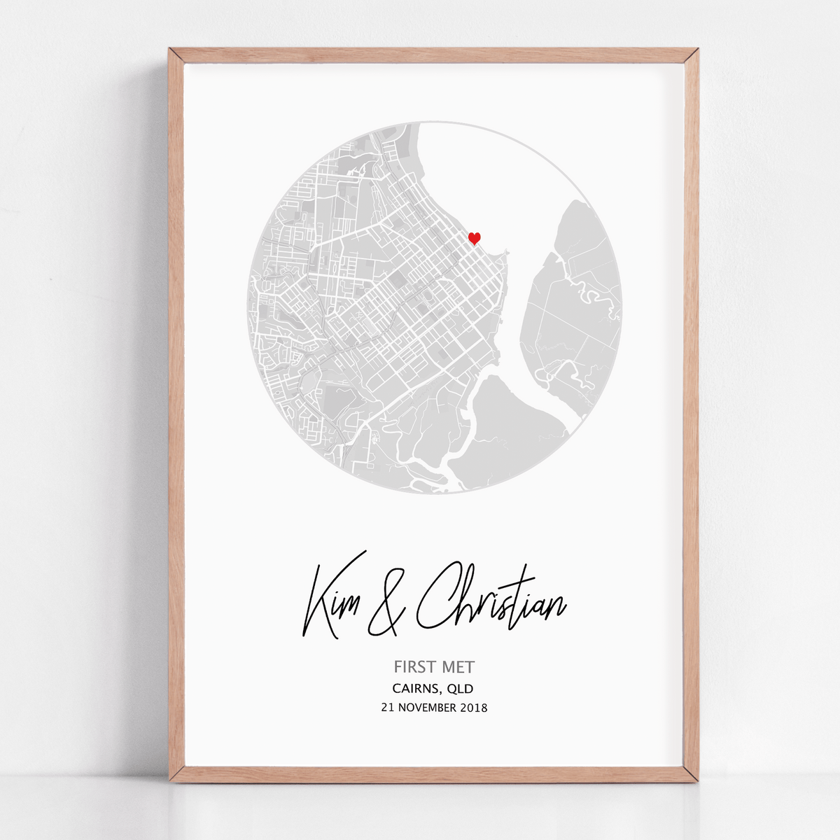 where we met custom gift