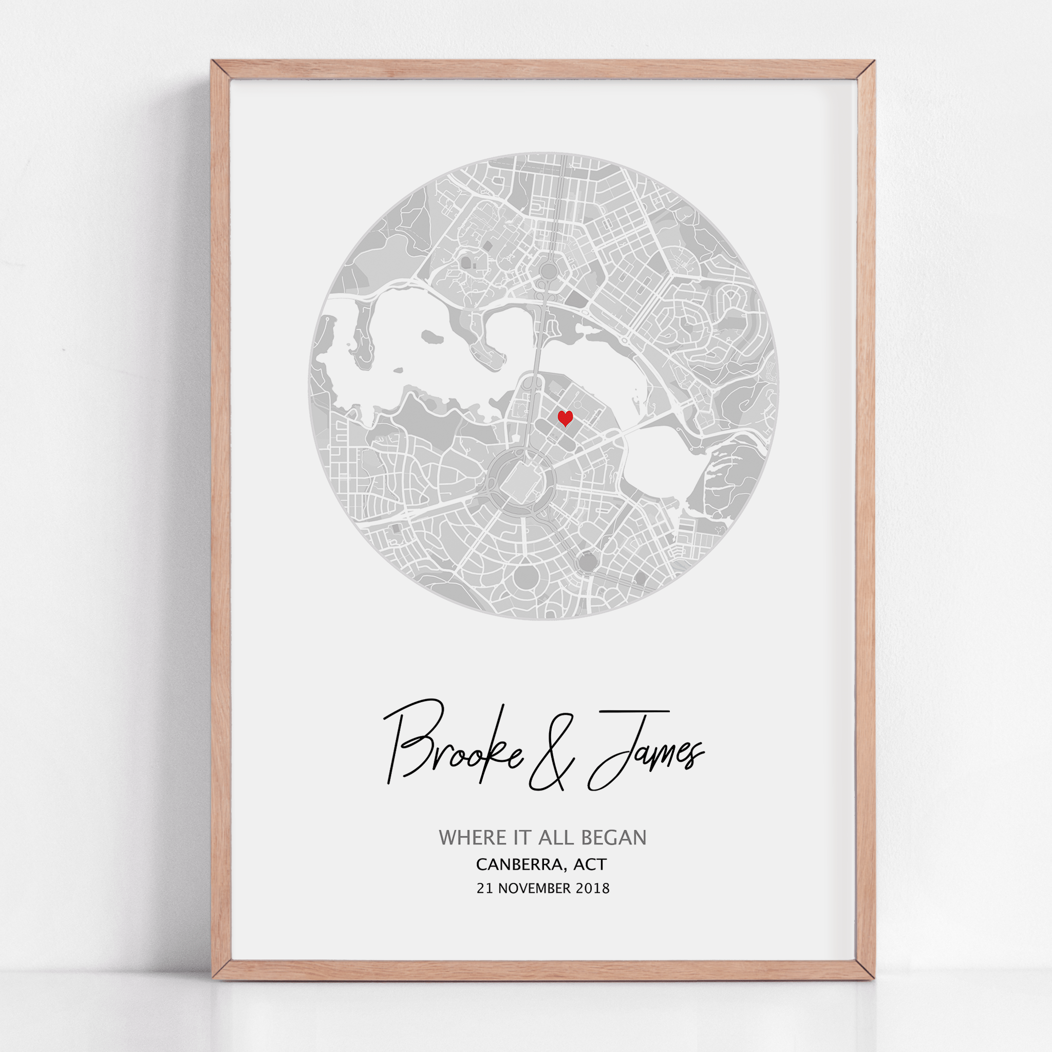 where we met custom gift